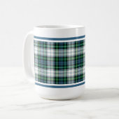 Campbell Clan Dress Tartan Green Scottish Pset Koffiemok (Voorkant links)