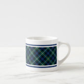 Campbell Clan Navy Blauw Schotse Tartan Espresso Kop (Rechts)