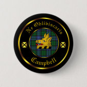 Campbell Clan & Tartan Button (Voorkant)