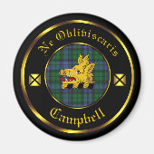 Campbell Clan & Tartan Magnet (Voorkant)