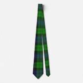 Campbell Clan Tartan Plaid Black Watch Stropdas (Voorkant)