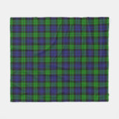 Campbell Clan Tartan Pset Black Watch Fleece Deken (Voorkant (Horizontaal))