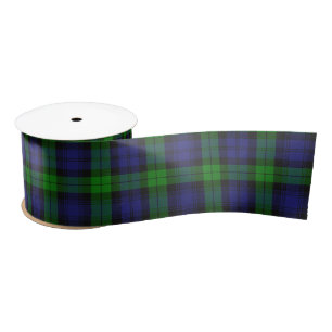 Campbell Clan Tartan Pset Black Watch Satijnen Lint