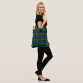 Campbell Clan Tartan Pset Black Watch Tote Bag (Op model)