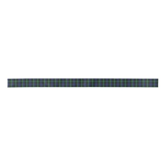 Campbell Clan Tartan Pset Ribbon Satijnen Lint (Voorkant)