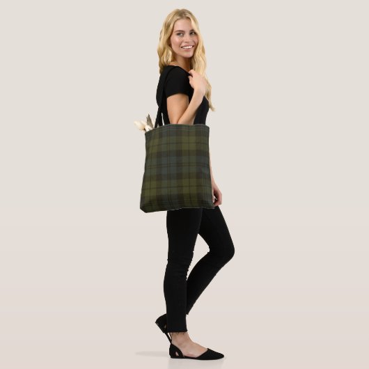 Campbell Clan Tartan Tote Bag (Op model)