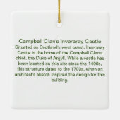 Campbell Clan's Inveraray Castle Xmas Keramisch Ornament (Achterkant)