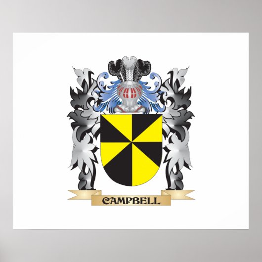 Campbell Coat of Arms - Family Crest Poster (Voorkant)