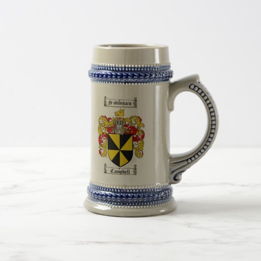 Campbell Coat of Arms Stein/Campbell Family Bierpul (Rechts)