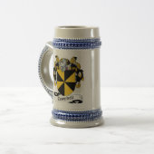 Campbell Coat of Arms Stein - Family Crest Bierpul (Voorkant links)