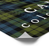 Campbell Colors of Scotland Tartan Poster (Hoek)