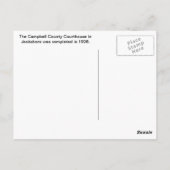 Campbell County Courthouse - Jacksboro, TN Briefkaart (Achterkant)