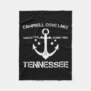Campbell Cove Lake Tennessee Funny Vist Camping Fleece Deken