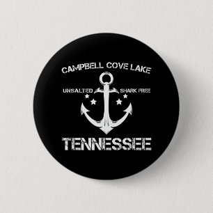 Campbell Cove Lake Tennessee Grappige Vissen Campi Ronde Button 5,7 Cm