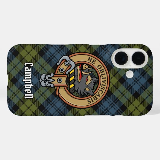 Campbell Crest Case-Mate iPhone Case (Achterkant (horizontaal))