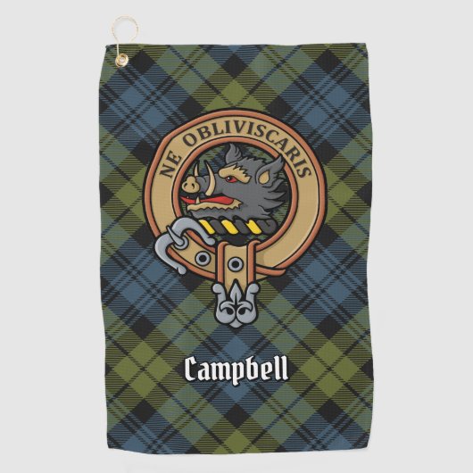 Campbell Crest Golfhanddoek (Voorkant)