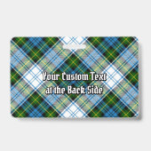 Campbell Crest over Dress Tartan Badge (Achterkant)