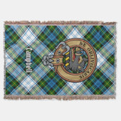 Campbell Crest over Dress Tartan Deken (Voorkant)