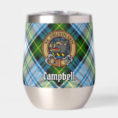 Campbell Crest over Jurk Tartan (Voorkant)