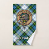 Campbell Crest over Jurk Tartan Bad Handdoek (Handdoek)
