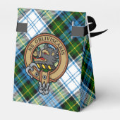 Campbell Crest over Jurk Tartan Bedankdoosjes (Achterkant)