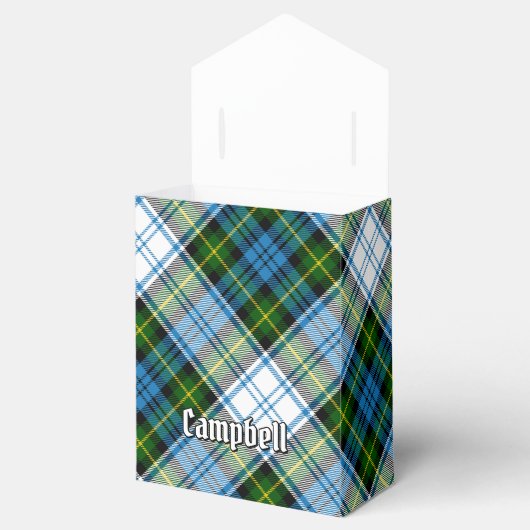 Campbell Crest over Jurk Tartan Bedankdoosjes (Geopend)