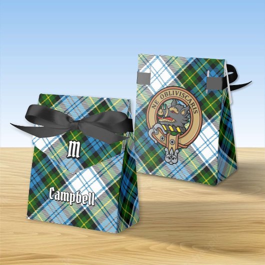 Campbell Crest over Jurk Tartan Bedankdoosjes