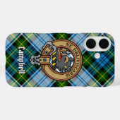 Campbell Crest over Jurk Tartan Case-Mate iPhone Case (Achterkant (horizontaal))