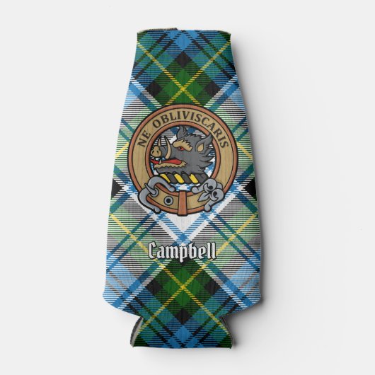 Campbell Crest over Jurk Tartan Flesjeskoeler (Voorkant)