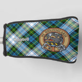 Campbell Crest over Jurk Tartan Golf Head Hoesje Golfheadcover (Voorkant)