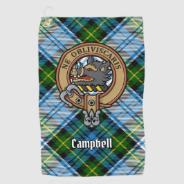 Campbell Crest over Jurk Tartan Golfhanddoek