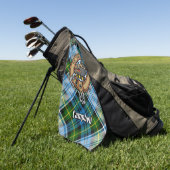 Campbell Crest over Jurk Tartan Golfhanddoek (Groen)