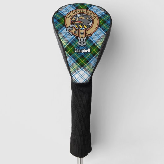 Campbell Crest over Jurk Tartan Golfheadcover (Voorkant)