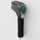 Campbell Crest over Jurk Tartan Golfheadcover (Schuin)