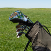 Campbell Crest over Jurk Tartan Golfheadcover (Insitu)