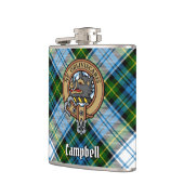 Campbell Crest over Jurk Tartan Heupfles (Links)