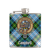 Campbell Crest over Jurk Tartan Heupfles (Voorkant)