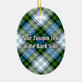 Campbell Crest over Jurk Tartan Keramisch Ornament (Achterkant)
