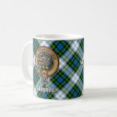 Campbell Crest over Jurk Tartan Koffiemok (Voorkant links)