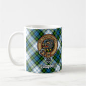 Campbell Crest over Jurk Tartan Koffiemok (Links)