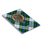 Campbell Crest over Jurk Tartan Notitieboek (Rechterzijde)
