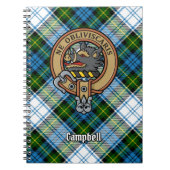 Campbell Crest over Jurk Tartan Notitieboek (Voorkant)