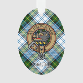 Campbell Crest over Jurk Tartan Ornament