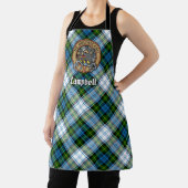 Campbell Crest over Jurk Tartan Schort (Insitu)