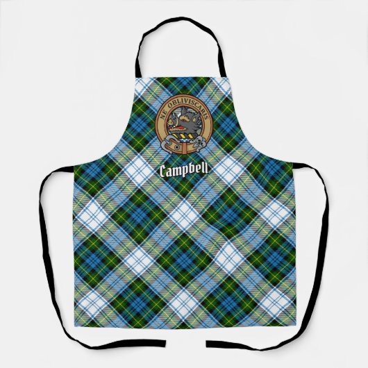 Campbell Crest over Jurk Tartan Schort (Voorkant)