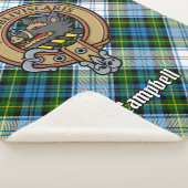 Campbell Crest over Jurk Tartan Sherpa Deken (3/4)