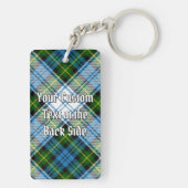 Campbell Crest over Jurk Tartan Sleutelhanger (achterkant)