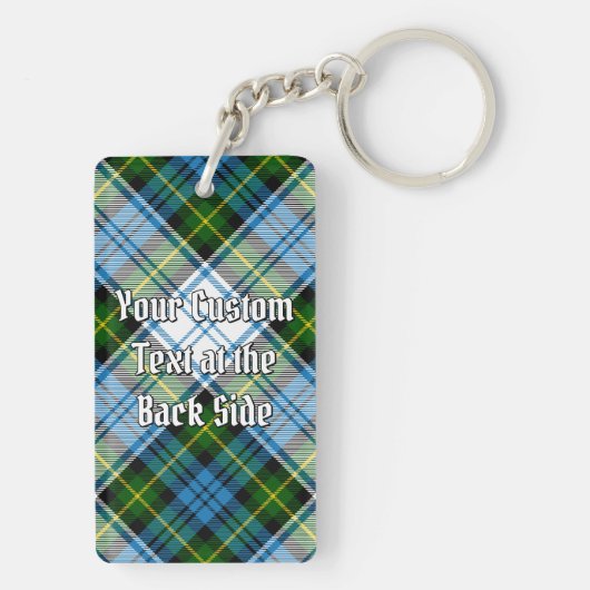 Campbell Crest over Jurk Tartan Sleutelhanger (achterkant)