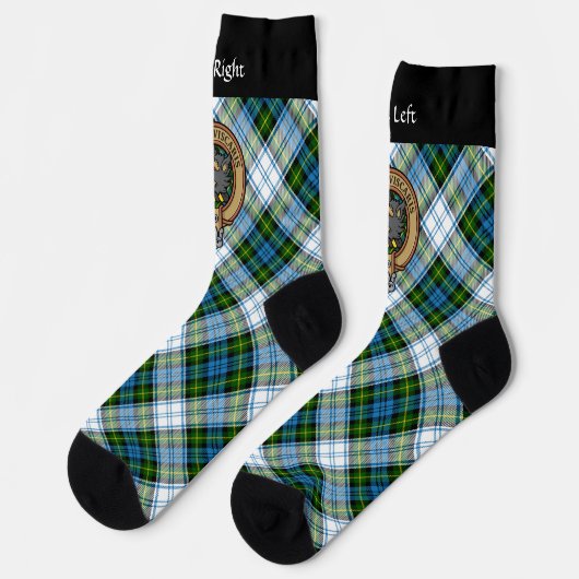 Campbell Crest over Jurk Tartan Sokken (Links)