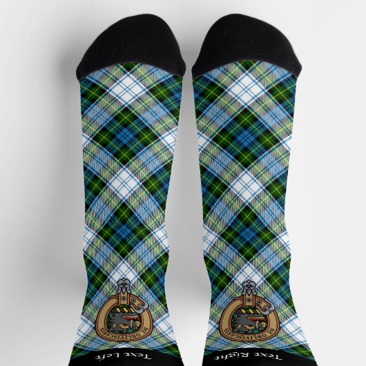 Campbell Crest over Jurk Tartan Sokken (Top)